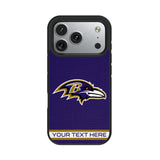 Baltimore Ravens Personalized Stripe Bump Phone Case for Apple iPhone