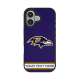 Baltimore Ravens Personalized Stripe Bump Phone Case for Apple iPhone