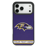 Baltimore Ravens Personalized Stripe Bump Phone Case for Apple iPhone