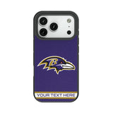 Baltimore Ravens Personalized Stripe Bump Phone Case for Apple iPhone