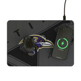 Baltimore Ravens Personalized Tilt 15-Watt Wireless Charger and Mouse Pad