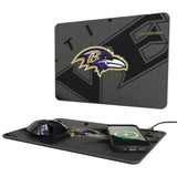 Baltimore Ravens Personalized Tilt 15-Watt Wireless Charger and Mouse Pad