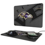 Baltimore Ravens Personalized Tilt 15-Watt Wireless Charger and Mouse Pad