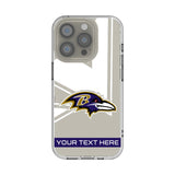 Baltimore Ravens Personalized Tilt Clear Phone Case for Apple iPhone