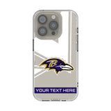 Baltimore Ravens Personalized Tilt Clear Phone Case for Apple iPhone
