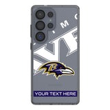 Baltimore Ravens Personalized Tilt Clear Phone Case for Samsung Galaxy
