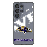 Baltimore Ravens Personalized Tilt Clear Phone Case for Samsung Galaxy
