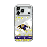 Baltimore Ravens Personalized Tilt Glitter Phone Case for Apple iPhone