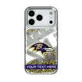 Baltimore Ravens Personalized Tilt Glitter Phone Case for Apple iPhone