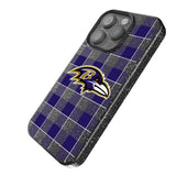 Baltimore Ravens Plaid Black Bling Phone Case for Apple iPhone