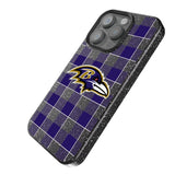 Baltimore Ravens Plaid Black Bling Phone Case for Apple iPhone