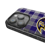 Baltimore Ravens Plaid Black Bling Phone Case for Apple iPhone