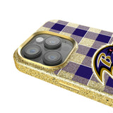 Baltimore Ravens Plaid Bling Phone Case for Apple iPhone