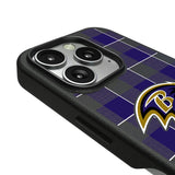 Baltimore Ravens Plaid MagSafe Compatible Phone Case for Apple iPhone