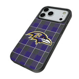 Baltimore Ravens Plaid MagSafe Compatible Phone Case for Apple iPhone