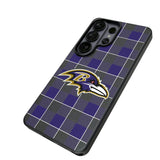 Baltimore Ravens Plaid MagSafe Compatible Phone Case for Samsung Galaxy 26 Series