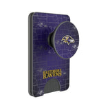 Baltimore Ravens Rivet PopSockets MagSafe-Compatible PopWallet+
