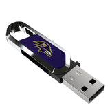 Baltimore Ravens Solid USB 64GB Clip Style Flash Drive