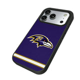 Baltimore Ravens Stripe Bump Phone Case for Apple iPhone