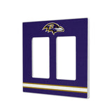 Baltimore Ravens Stripe Hidden-Screw Light Switch Plate