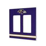 Baltimore Ravens Stripe Hidden-Screw Light Switch Plate