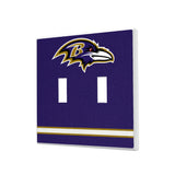 Baltimore Ravens Stripe Hidden-Screw Light Switch Plate
