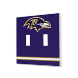 Baltimore Ravens Stripe Hidden-Screw Light Switch Plate