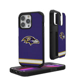 Baltimore Ravens Stripe Rugged Phone Case for Apple iPhone