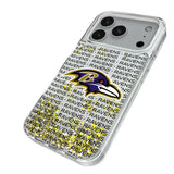 Baltimore Ravens Text Backdrop Glitter Phone Case for Apple iPhone