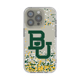 Baylor University Bears Confetti Clear Phone Case for Apple iPhone