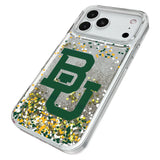 Baylor University Bears Confetti Glitter Phone Case for Apple iPhone