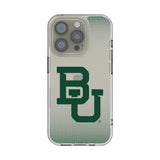 Baylor University Bears Linen Clear Phone Case for Apple iPhone