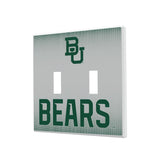 Baylor University Bears Linen Hidden-Screw Light Switch Plate