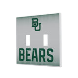 Baylor University Bears Linen Hidden-Screw Light Switch Plate