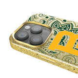Baylor University Bears Paisley Bling Phone Case for Apple iPhone