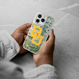 Baylor University Bears Paisley Glitter Phone Case for Apple iPhone