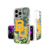 Baylor University Bears Paisley Glitter Phone Case for Apple iPhone