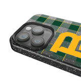 Baylor University Bears Plaid Black Bling Phone Case for Apple iPhone