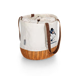 Seattle Seahawks Mickey Mouse - Coronado Canvas and Willow Basket Tote