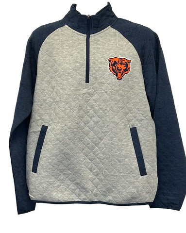 Chicago Bears 1/4-Zip Cotton/Poly Pullover