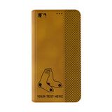Boston Red Sox Personalized Burn Folio Phone Case for Apple iPhone