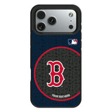 Boston Red Sox Personalized Circle Bump Phone Case for Apple iPhone