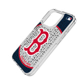 Boston Red Sox Personalized Circle Clear Phone Case for Apple iPhone