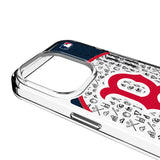 Boston Red Sox Personalized Circle Clear Phone Case for Apple iPhone