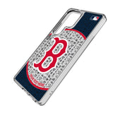 Boston Red Sox Personalized Circle Clear Phone Case for Samsung Galaxy