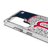 Boston Red Sox Personalized Circle Clear Phone Case for Samsung Galaxy