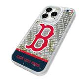 Boston Red Sox Personalized EndZone Plus Glitter Phone Case for Apple iPhone