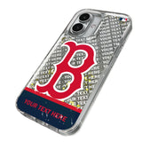 Boston Red Sox Personalized EndZone Plus Glitter Phone Case for Apple iPhone