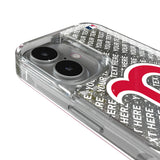 Boston Red Sox Personalized EndZone Plus Glitter Phone Case for Apple iPhone
