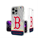 Boston Red Sox Personalized EndZone Plus Glitter Phone Case for Apple iPhone
